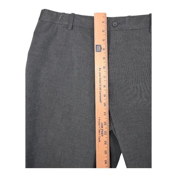 Uniqlo Pants Mens Size Large (36x38) Gray Ezy Ankle Length Dress Pants - Picture 7 of 9